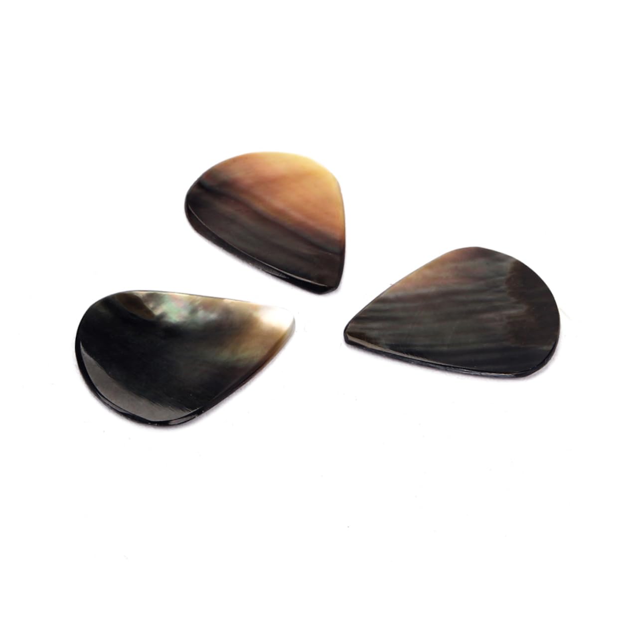 TOYANDONA 9piezas Púas De Guitarra De Concha Natural Tones Hechas De Concha Auténtica Diseño Elegante Para Guitarras Ukuleles
