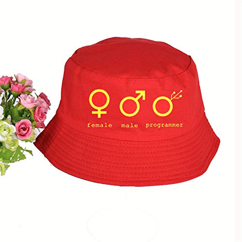 Preisvergleich Produktbild Axlgw Sonnenhut für Damen, männlich, programmierbar, für den Sommer, Rot