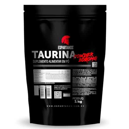 Taurina em Pó 1kg - 100% Pura - Espartanos