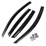HEROFFIX 1 Satz Fensterabweiser für Nissan Altima 2007-2012 Seitliche Fensterwindabweiser Schwarz