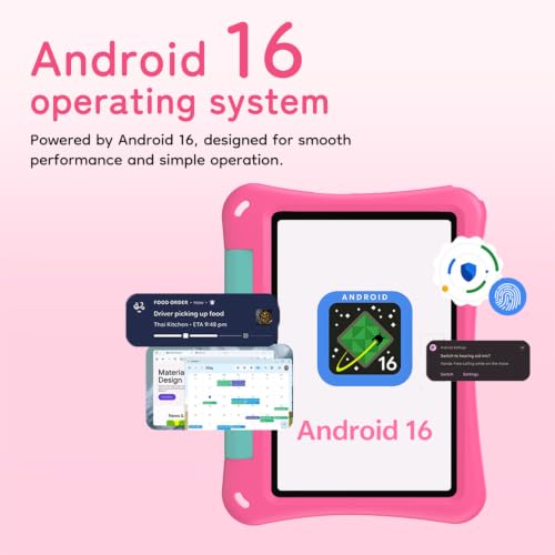 Image of SVITOO Kids Tablet 10 Inch, Android 16 Parental Controls, Pink Unicorn Case
