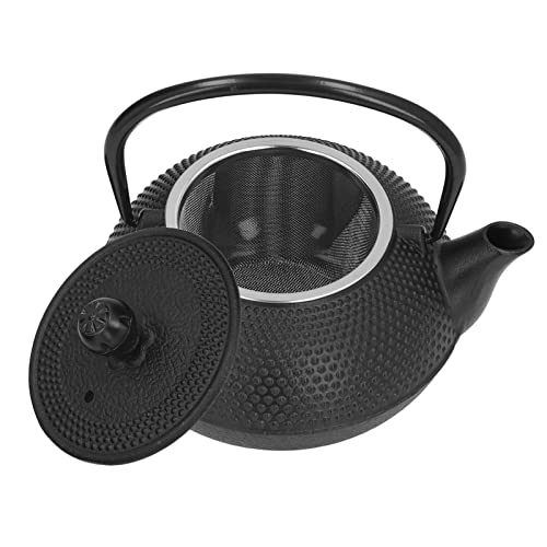 Tetera de hierro fundido negra de 800ml con diseño antiguo japonés 2
