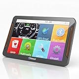 Elebest C70 Auto Navi 7 Zoll mit Bluetooth – Lebenslange Kartenupdates für 52 Länder Fahrspurassistent, POIs, Sprachführung & Fahrzeugprofile für LKW & Wohnmobil