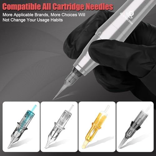 Blackbudda TP010-5 Pmu Machine With Display Screen, Rotary Permanent Makeup Machine Kit Equipped 10Pcs Needles Cartridge thumb #7