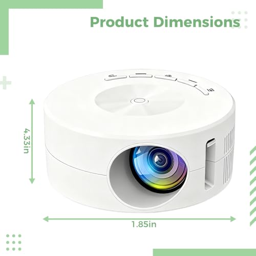 Proyector LED para smartphone con pantalla de 14 a 100 pulgadas mini proyector blanco USB 4