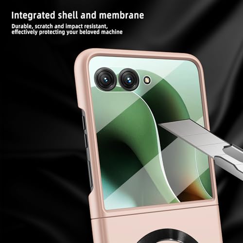 Image of BOUNCEBACK Slim Case /Cover with Magnetic Charging Coil for Motorola Razr 50 Ultra 5g / Motorola Razr 50 Ultra Case Cover - (Black | Polycarbonate)