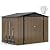 DWVO 8'x6' Large Metal Outdoor Storage Shed, Heavy Duty Tool Storage Sheds for Backyard Patio Lawn - Ideal for Bicycles, Garden Tools, and Lawn Equipment, Easy-to-Assemble, Brown