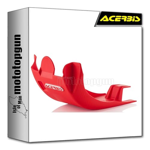 Sabot moteur rouge Acerbis roulez serein en cross sur Honda CRF 250 R 2018
