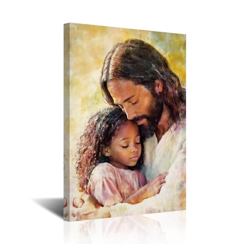 Tableau Jésus avec enfant en impression sur toile haut de gamme
