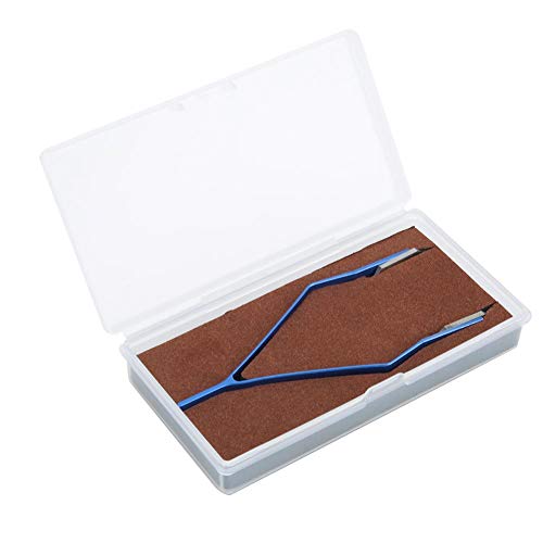 Durable Watch Spring Bar Plier Tool Set, V Shape Metal Spring Bar Tweezers, Watch Band Removing, Watch Repairing Tool (Blue)