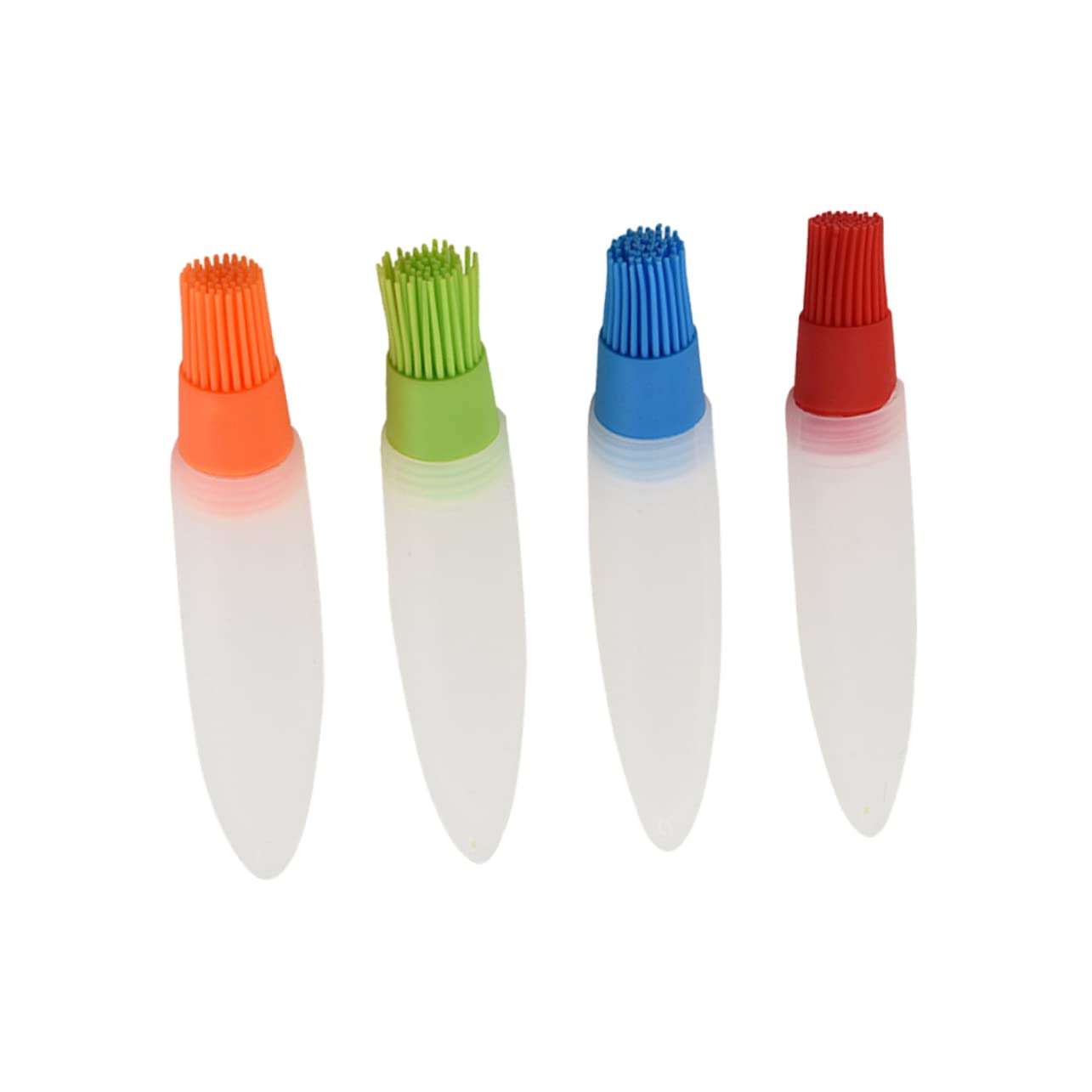 ifundom 4Pcs Food Grade Silicone Basting Brushes for Bbq Baking Easy Dispenser for Grilling Frying Waffle Use