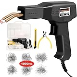 ATOLS Plastic Welder, 1000PCS Staples, Plastic Welding Kit, Hot Stapler Kit, Plastic Welder Gun Kit, Car Bumper Repair Kit, Plastic Repair Kit