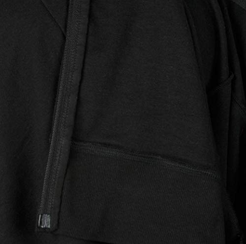 Majeclo Women's Active Slim Fit Zip-Up Hoodie Jacket Long Sleeve Sweatshirt (X-Large, Slim_Black) #TOP4