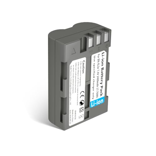LP EN-EL3e EL3 EL3a Battery 2400 mAh Battery Compatible with Nikon D700 D300s D300 D200 D100 D90 D80 D70S D70 D50 MH-18 MH18a MH-19 MB-D200 MB-D10