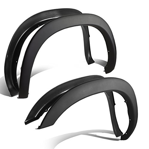 Replacement for 94-01 Dodge Ram Factory Style 4pcs Paintable ABS Smooth Wheel Fender Flares