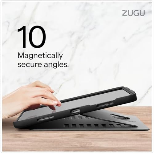 Image of ZUGU CASE iPad Pro 13 inch Case, Ultra Slim Protective Cover Designed for iPad Pro 13 (8th Gen /7th Gen) (M5 /M4) (2025 /2024) Wireless Pencil Charging, Multiple Viewing Angles (Sleep /Wake) - Sand