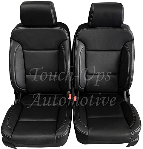 Katzkin Black Leather Seat Covers For 2016 2017 2018 Chevrolet Silverado Crew Cab Lt #TOP7