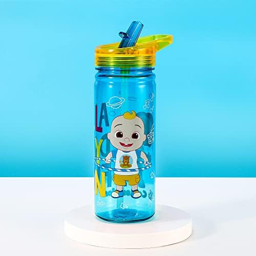 Zawadi Global Cocomelon 580ml Water Bottle for Kids School Drinks Bottle Made of Durable Ecozen Reusable BPA Free