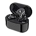 True Wireless Earbuds, Bluetooth 5.0 Wireless Headphones Deep Bass Stereo Sound Noise Cancelling Sweatproof TWS Bluetooth Earbuds, Built-in Mic in-Ear Wireless Earphones with Portable Qi Charging Box