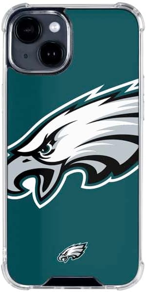 Skinit Clear Phone Case Compatible with iPhone 14 - Officially Licensed NFL Philadelphia Eagles Large Logo Design