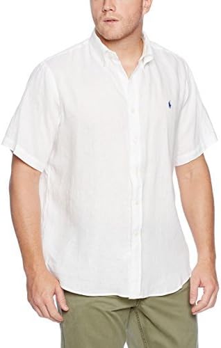 ポロ ラルフローレン Polo Ralph Lauren スタンダードフィット メンズ リネン 半袖シャツ ボタンダウン 無地ワンポイント 並行輸入品 シャツ 通販