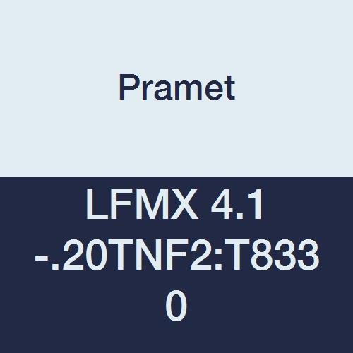 LFMX 4.1-.20TNF2:T8330 Carbide Steel and Cast Iron Geometry Indexable Part Off and Grooving Insert, Overall Width 0.161", 1" Cutting Edge, PVD, 90 Degree Rectangle, Gold (Pack of 10)