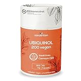 Kaneka Ubiquinol 200 mg | 60 Kapseln | Bioaktives Coenzym Q10 | Vegan | 100 % ökologische Papierverpackung