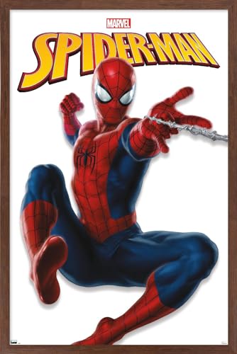 Spider-Man poster mural Marvel encadré pour déco salon et bureau