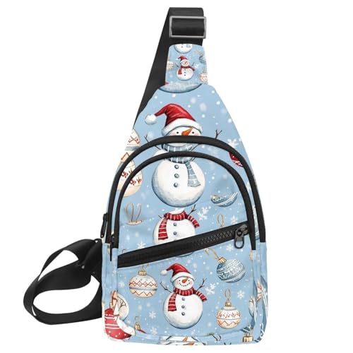 Sac à bandoulière pour femme et sac à dos de voyage motif bonhomme de neige