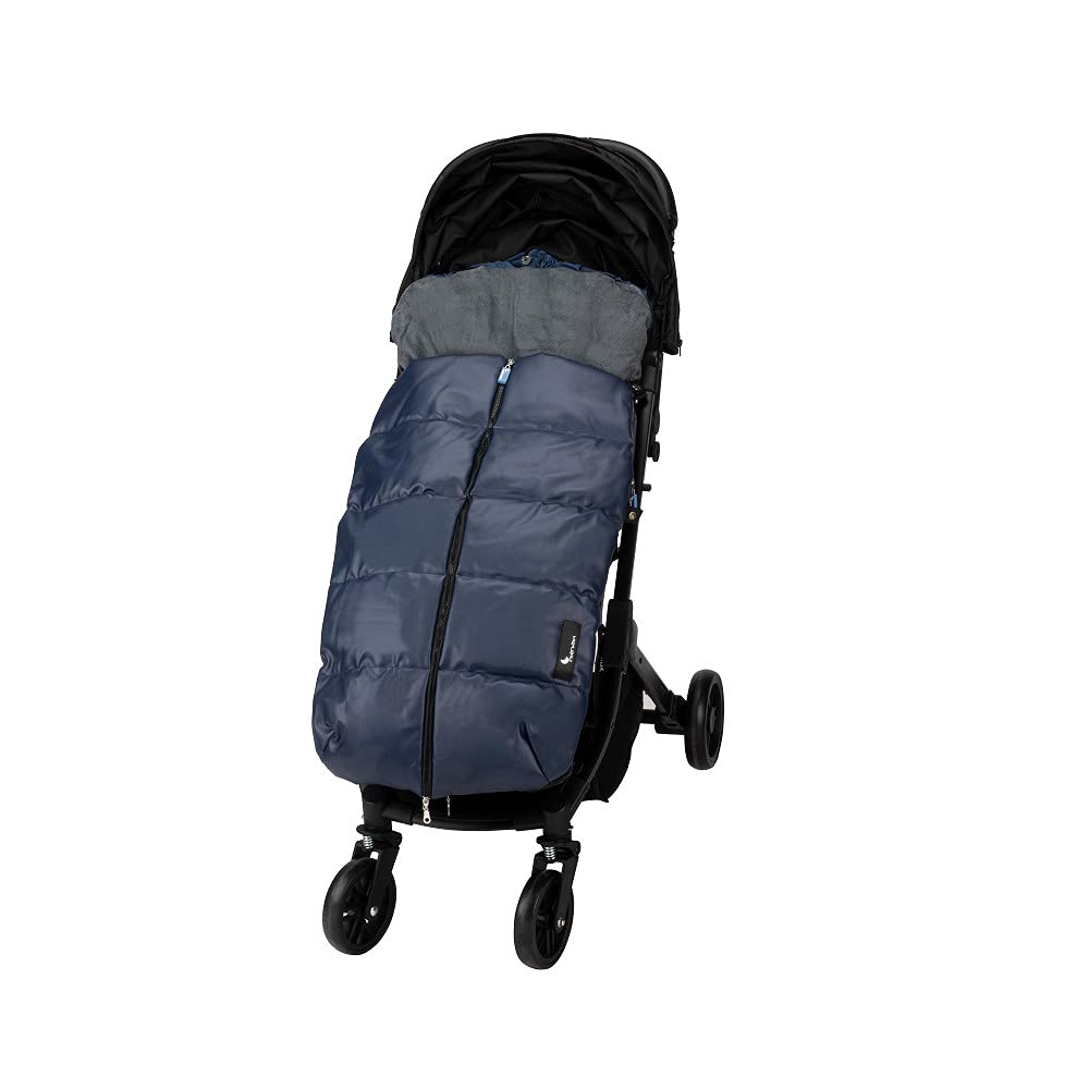 Interbaby Sacco Termico Passeggino Universale- Liso Polipiel blu navy