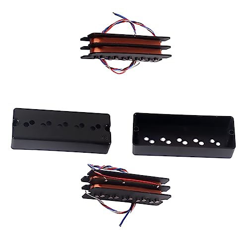 OFFSCH Bass Guitar Pickup Set 2 Layer Humbucker Pickups 5 String Soapbar Design for Double Bass Guitar