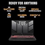 ASUS-TUF-Gaming-A15-156-FHD-169-144Hz-250nits-AMD-Ryzen-7-7435HS-Processor-Gaming-Laptop-16GB-RAM512GB-SSDRTX-4060Win-11Office-Home90WHr-BatteryMecha-Gray22-KgFA507NVR-LP104WS