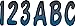 Hardline Products BMBKG200 Metallic Blue/Black Number Factory Matched Registration Kit