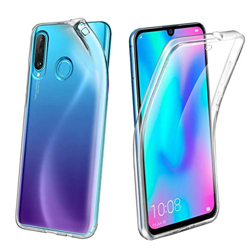Image of GAPlus Huawei P30 Lite MAR-L01A, MAR-L21A, MAR-LX1A 6.15" Case, Huawei P30 Lite Front and Back Case, Transparent Clear Fully Protection PC Hard Soft Cover Bumper Shockproof For Huawei P30 Lite
