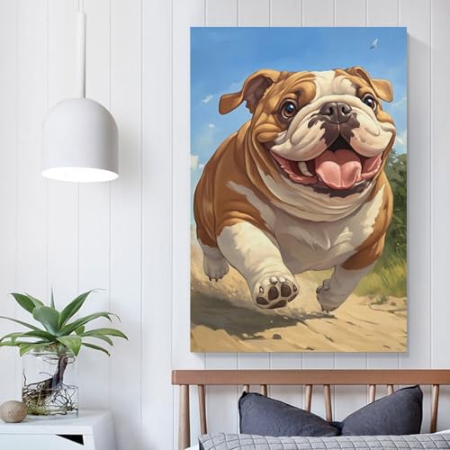 Cuadros modernos de bulldog para salon que transforman paredes vacias 5