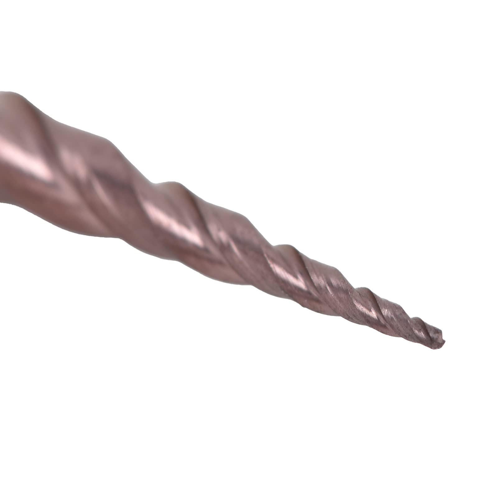 Milling Cutter Conical Ball Head Tungsten Steel Cutting Tools, Ball End Mill Spiral Ballnose Cutter, Coated for End Milling Slotting, High Quality Tungsten Steel with Bronzed (R0.25 * 20.5*D4*50)