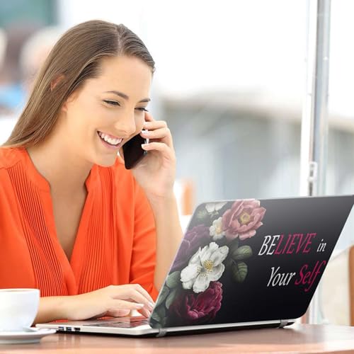 Image of Galaxsia Floral D11 World Full Body Vinyl Laptop Skin /Sticker /Cover Upto 15.6 Inches Laptops Laminated-Removable-HD Quality Compatible for Hp-Dell-Sony-Lenovo-Asus etc.(15x10 Inches)