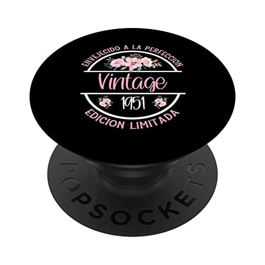 71 Cumpleaños Nacido En 1951 Vintage 71 Años PopSockets PopGrip Intercambiable