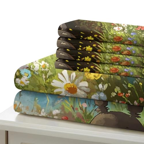 Linge de lit microfibre 3D à motif créatures animées avec impression haute définition