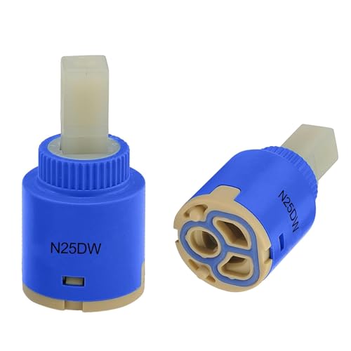 Cartouche de rechange en céramique pour robinet à levier unique, mitigeur monobloc de salle de bain ou de cuisine (25 mm Cartouches)