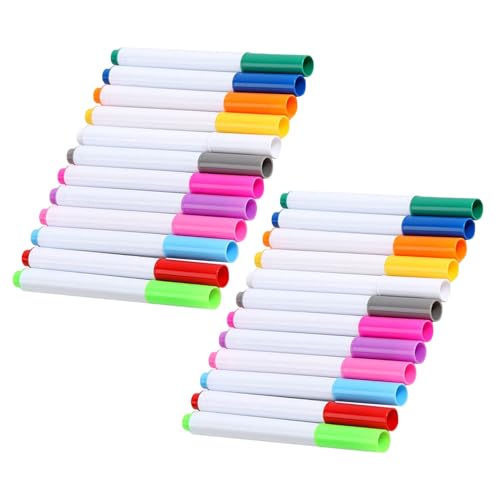 FONDOTIN 24 Piezas Rotuladores Tiza Líquida Neon y Fluorescentes Marcadores Borrables para Pizarras LED Acrílicas Ventanas y Carteles Bolígrafos de Colores Lavables para Escritura y Dibujo