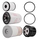 4 PCS Maintenance Filter Set W/Sealing Gasket Compatible with Hino 258 268 338 2011-2019 Replaces