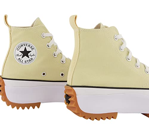 Converse Run Star HI Unisex Sneaker, Grey Lemon/White, Size 7M/8.5W4