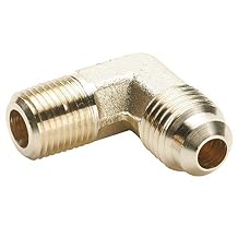 Dixon 149F-12-12-pk20 SAE 45 Degree Male Elbow Flare Fitting, 3/4" Tube, 3/4" Pipe, 1-1/16" Straight, Brass Pack of 20