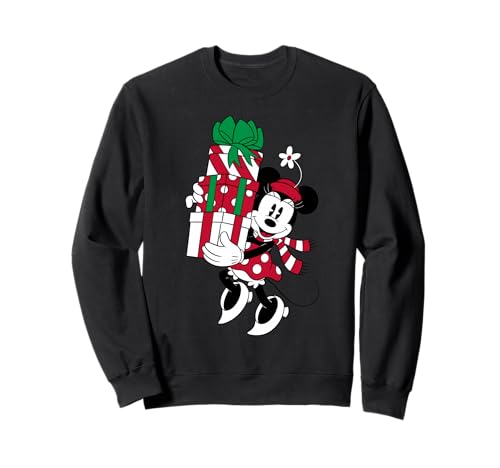 Sweatshirt Disney Minnie Mouse Holiday Gifts pull col rond chaud hiver