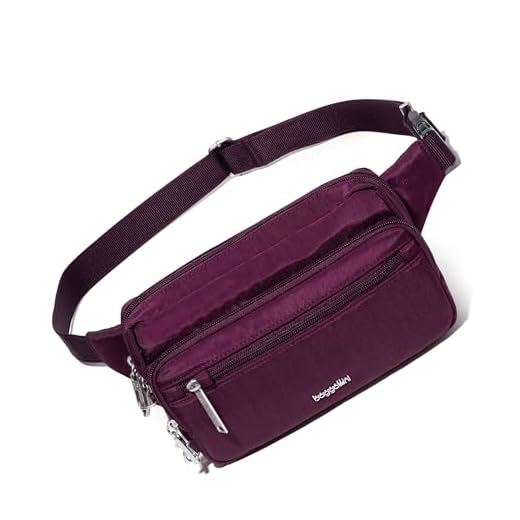 Best waist packs for travel Baggallini Anti-Theft Crossbody Fanny Pack