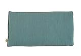 Peacegoods Unscented Flax Eye Pillow - Soft & Soothing Cotton Naturally Calming Colors - Weighted Yoga Massage Headache Sleep Made USA - green teal
