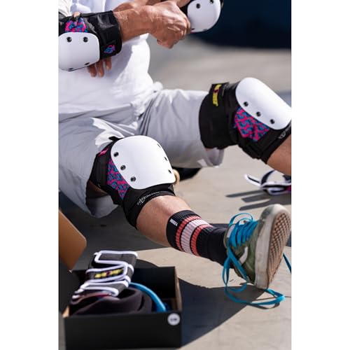 image for Pro-Tec Street 3-Pack Pad Set - Protective Gear for Skateboarding, Rol