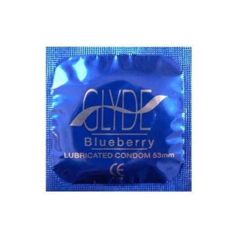 Glyde Ultra Blueberry Flavoured Condoms Bulk Pack Cover