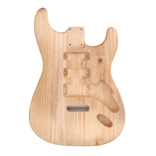 エレキギターボディ DIY プロジェクト未完成の桐材ギターボディ軽量設計で 簡単な仕上げと完璧なカスタマイズが可能